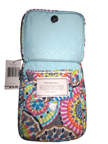 Vera Bradley NEU RFID Mini Hipster sonniges Medaillon unverbindliche Preisempfehlung des Herstellers $ 75,00 neu mit Etikett - Bild 3 von 3