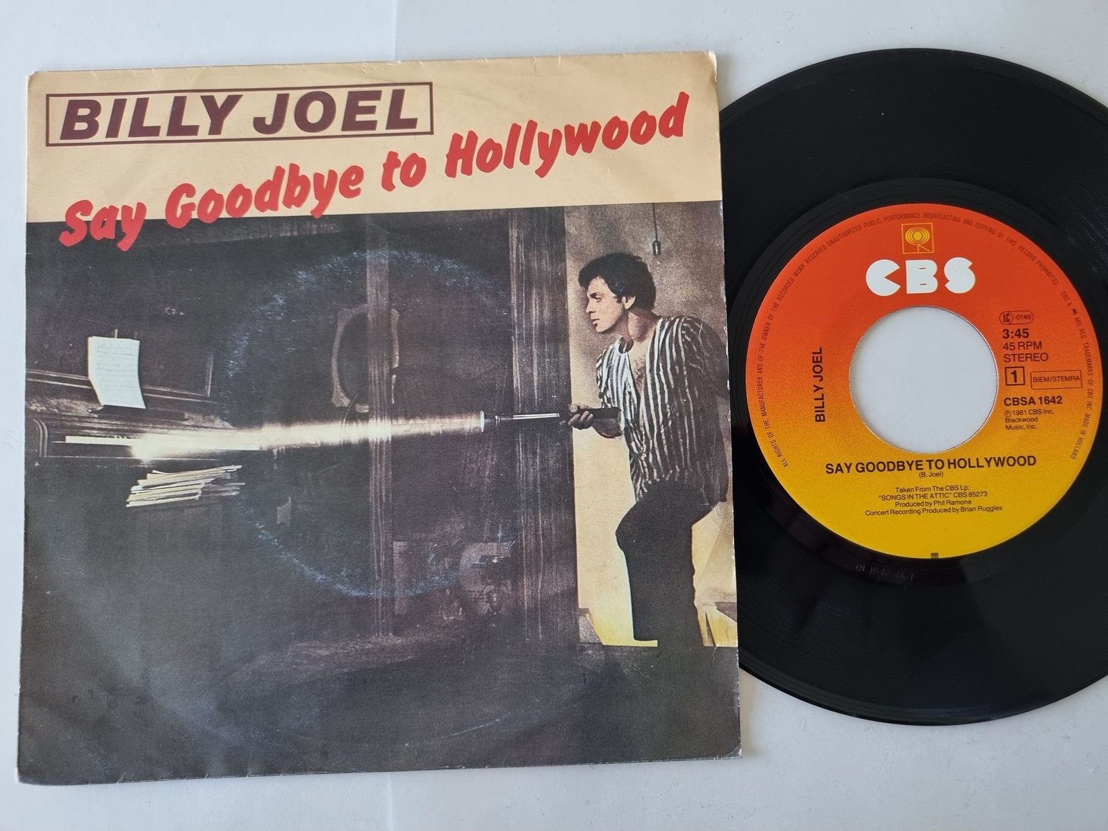 Billy Joel - Say Goodbye To Hollywood 7'' Vinyl Holland