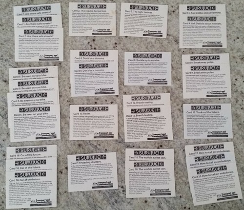 WEET BIX - "SURVIVE!" 1989 VINTAGE TRADING CARDS x 29 CARDS - Picture 2 of 3