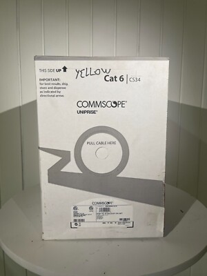 Commscope Uniprise Solutions Cat6 CMP (YELLOW Plenum) 1000ft CS34