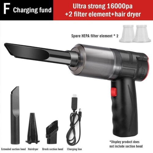 16000Pa Kabelloser Handstaubsauger Staubsauger Nass &Trocken Akku Für Auto MJ - Bild 10 von 12