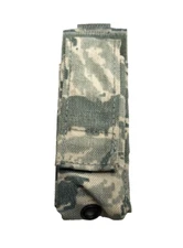 QTY 1 USGI Military MOLLE ABU Tiger Pistol 9mm Mag Pouches Hook & Loop Air Force