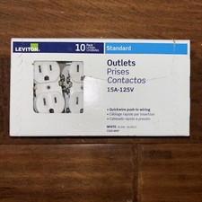 Pack Of 10 Leviton 15A-125V Outlets