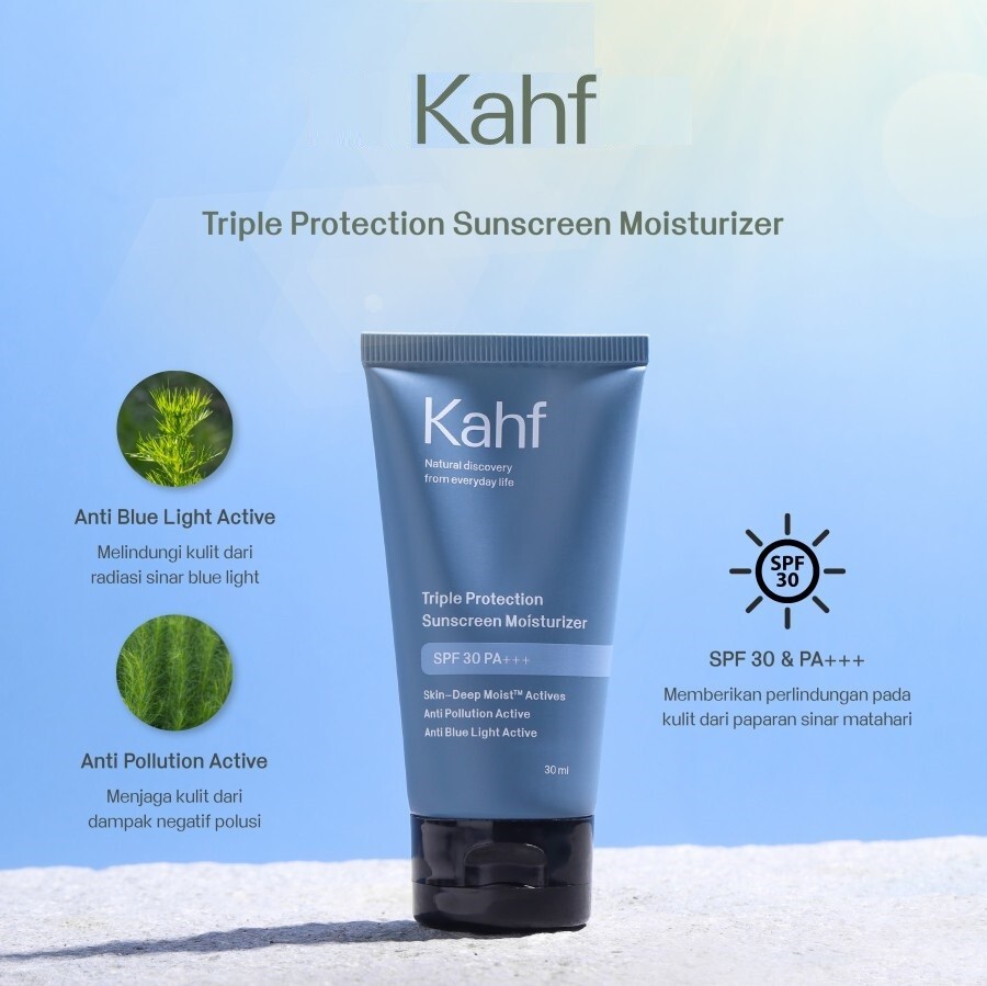Kahf Triple Protection Sunscreen Moisturizer SPF 30 PA+++ 30 ml US