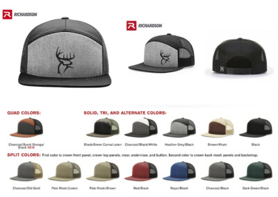 DEER HUNTING BUCK HUNTER RICHARDSON FLAT BILL SNAPBACK HAT *FREE SHIPPING BOX*