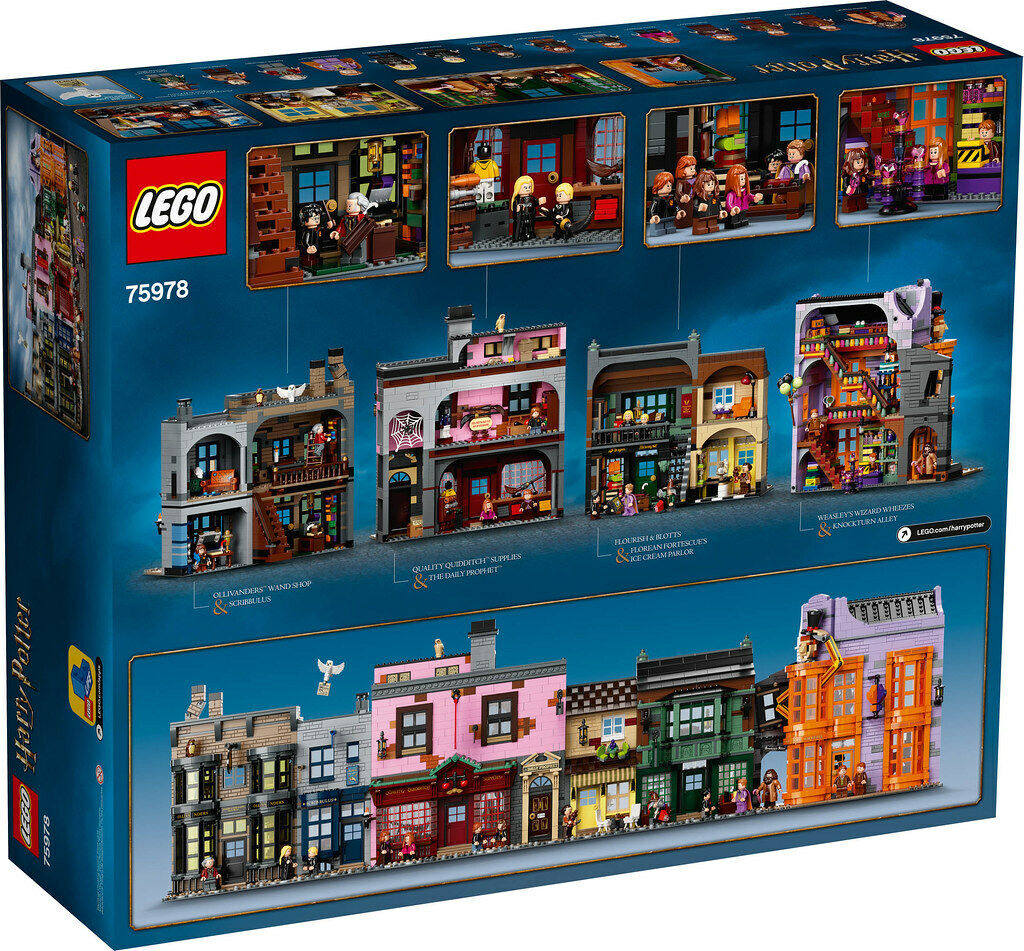 LEGO 75978 Harry Potter Diagon Alley A Magical Shopping Street For Movies Fans LEGO 75978 Harry Potter Diagon Alley A Magical Shopping Street For Movies Fans