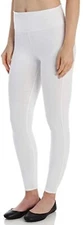 Assets by Sara Blakely Structured Denim Look Ivory Crop Legging SH2515 Size S