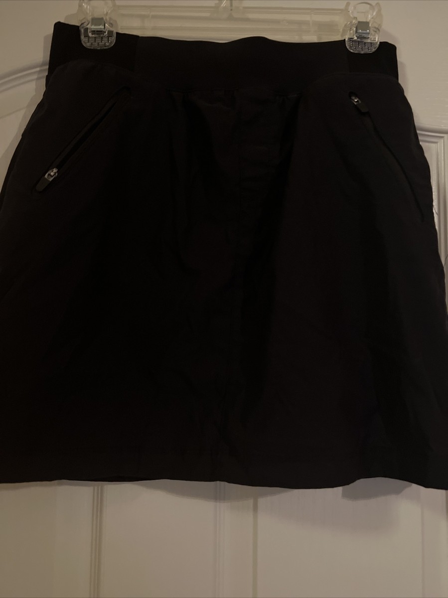 Eddie Bauer Women First Ascent Skort Shorts Skirt Black Active