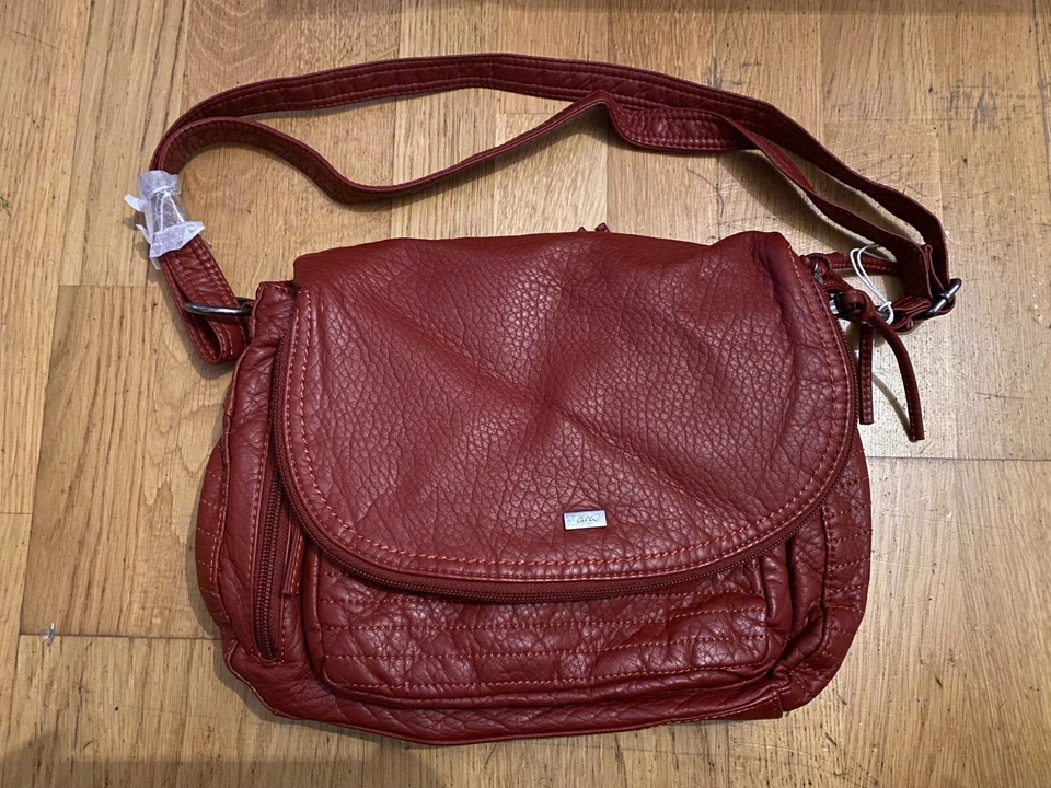 ARA-Handtasche-Kunstleder rot - Bild 1 von 3
