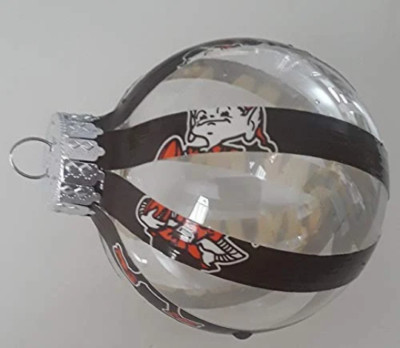 Cleveland Browns plastic ball ornament NFL handmade football duck