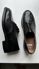 Men Black Derby Classic Shoes Leather Size 45 ISECD Oil Resistant