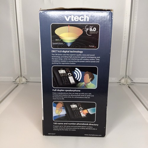 VTech AM18247 Business Deskset – Compatible with AM18447 System, Black Phone - Photo 4/6