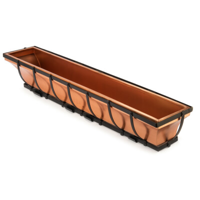 H Potter GAR133B Window Planter Box Copper Outdoor Hanging Flower Plant 48 inch
