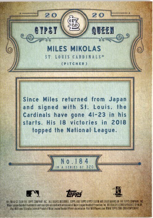 2020 Topps Gypsy Queen Baseball - Complete Your Set / Pick Your Card 1-320 [BB5] - Picture 153 of 241