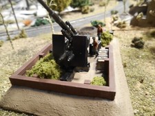 HO Roco Minitanks 6th Panzer 88mm Artillery Battery with Soldiers A1670