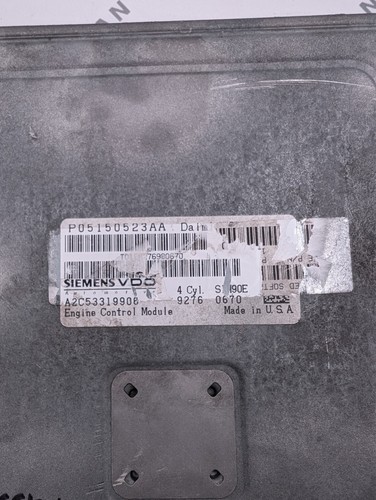 Used Siemens P05150523AA ECU A2C53319906 / P68071018AB - Picture 3 of 5