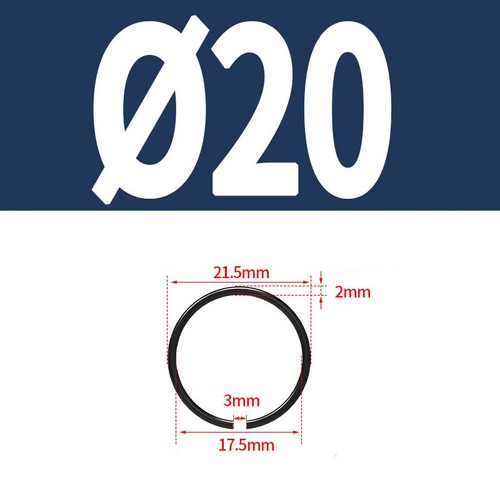 Retaining Rings Round Wire Circlip for Shaft Snap Ring 70 manganese Steel Spring - Picture 15 of 41