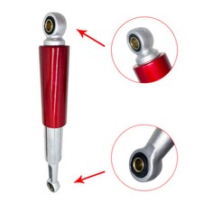 2× Red&Chrome 13.5 Rear Shocks For Honda CL/...