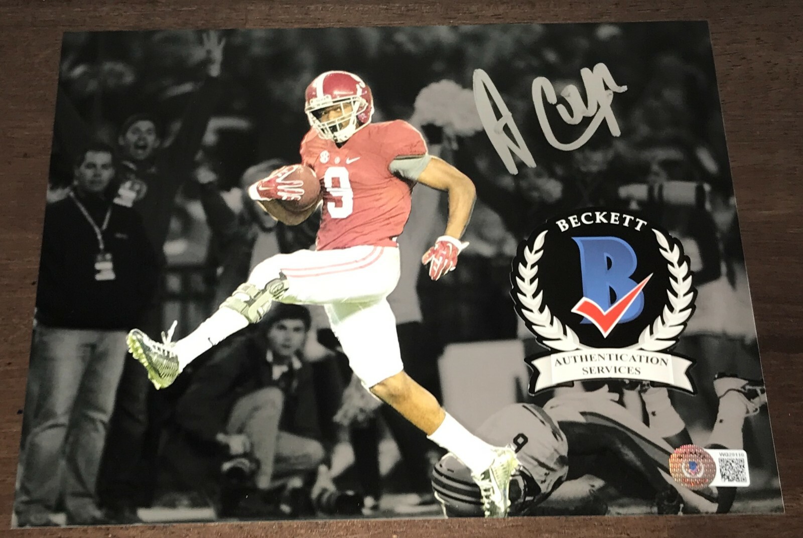 Amari Cooper Signed Autographed 8x10 Photo Alabama Roll Tide Beckett N1 