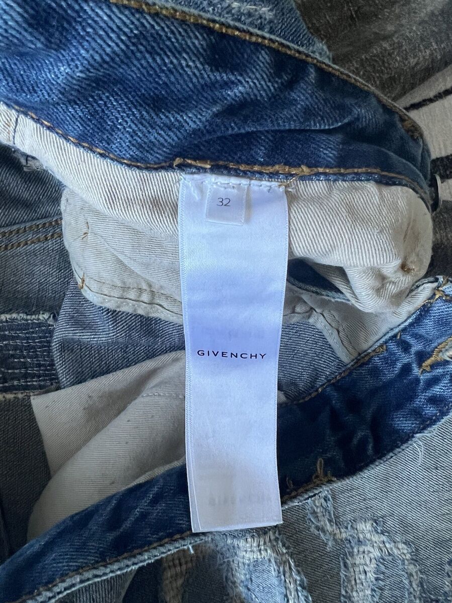 Givenchy Matthew Williams Jeans In Destroyed Denim Moleskin Givenchy Matthew Williams Jeans In Destroyed Denim Moleskin