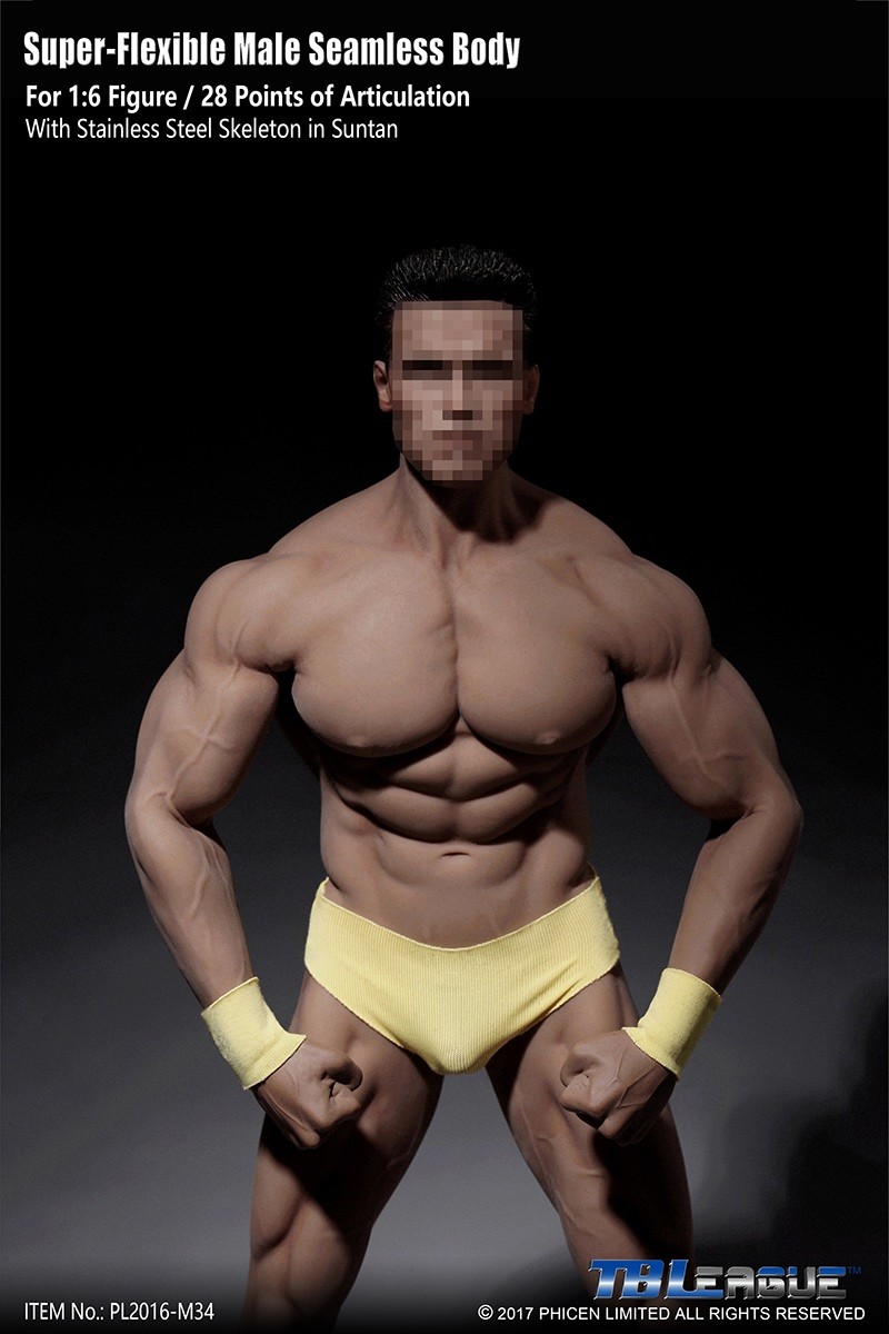 SUPER FLEXIBLE FIGURE 【PL2016-M34】 TBLeague PL2016-M34 Flexible Seamless Super Muscular Male 1