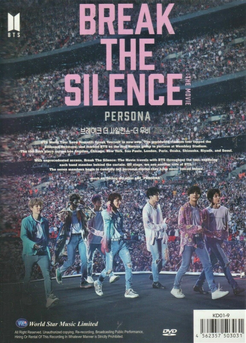 DVD BTS Bring The Soul The Movie (2019) & Break The Silence The