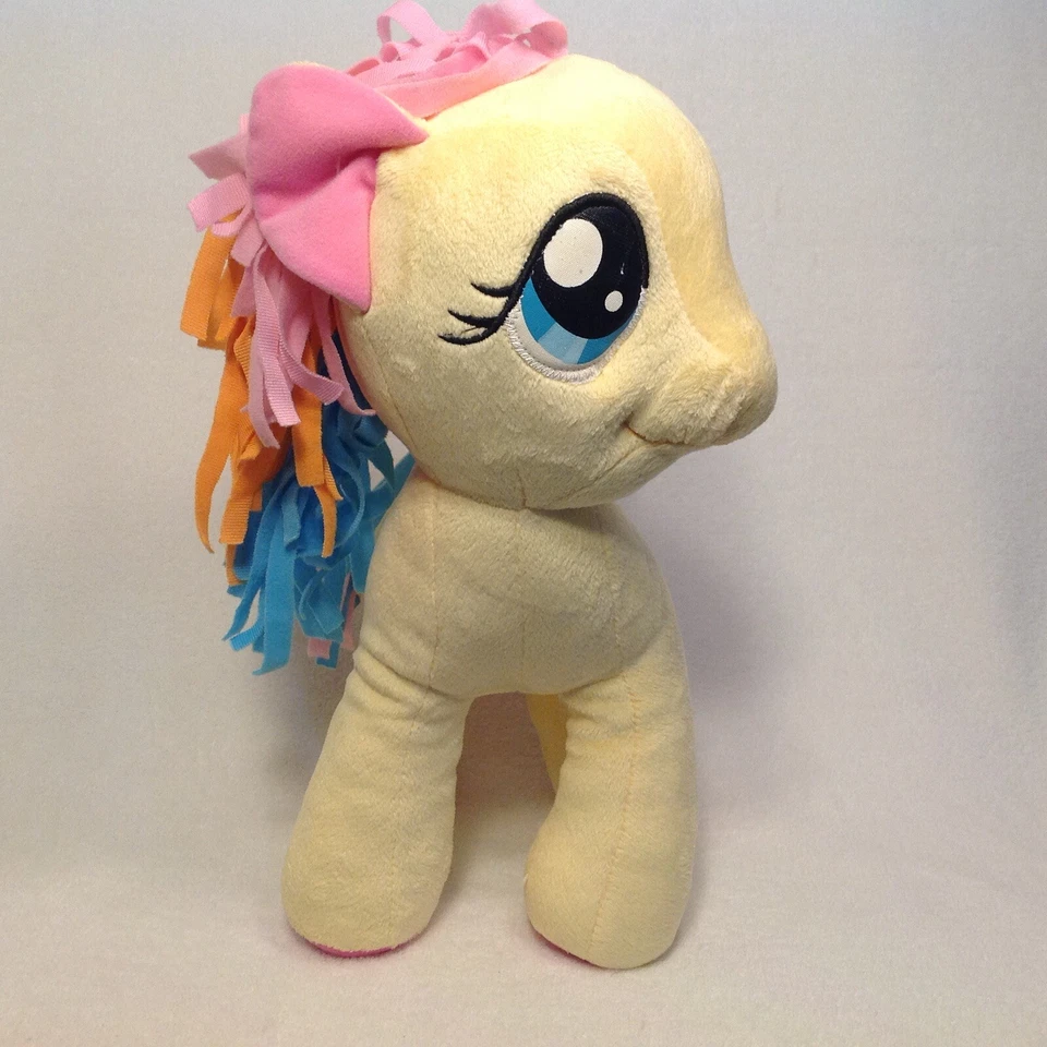 My Little Pony FLUTTERSHY 12” Plush Toy PINK Butterfly Yellow Pegasus 2014 - Image 4 of 4