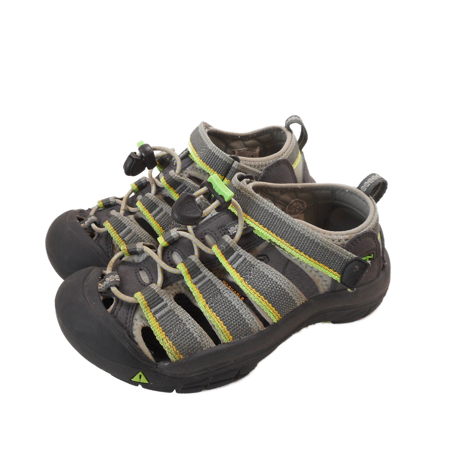 Sandali Keen giovani 1 Y punta chiusa grigio lime sport acquatici scarpe escursionismo outdoor