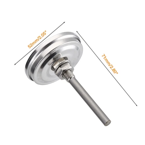 2 PCS Temperature Thermometer Gauge BBQ Grill Smoker Pit Thermostat Food Cooking - Picture 4 of 9