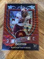 2021 Prizm Draft Picks RASHOD BATEMAN Crusade Red Wave Prizm Baltimore Ravens