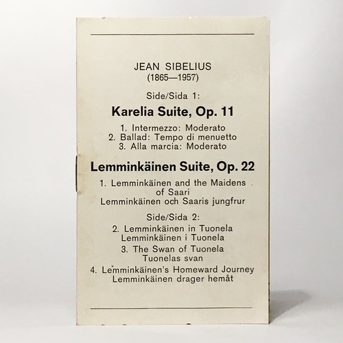 Sibelius - Lemminkäinen & Karelia Suites - Kamu - Mint 1976 Cassette DG 3300 656 - Picture 4 of 5