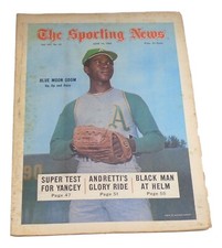 1969 The Sporting News 6/14/69 TSN Johnny Blue Moon Odom Oakland 82534