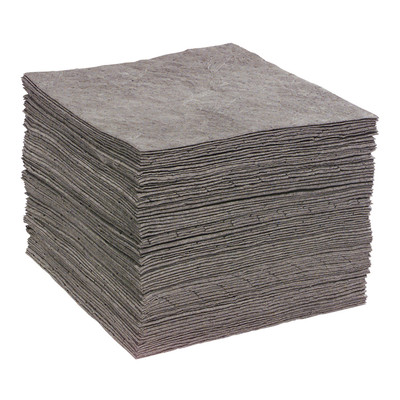 UNIVERSAL HEAVY WEIGHT ABSORBENT PAD OIL/WATER PADS (8 ABSORBENT PADS) (15''x18'')
