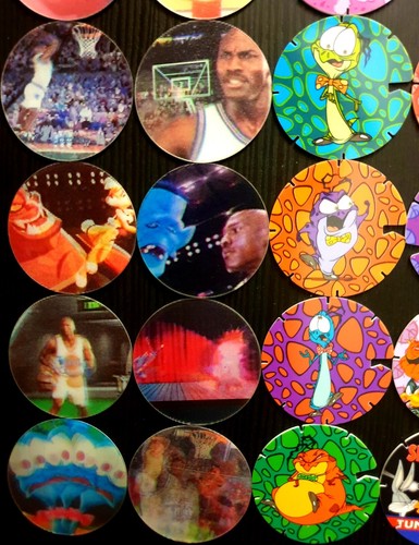 Space Jam Tazos Set Number 1 to 60 - Looney Tunes Michael Jordan Pogs - 1996 - Picture 5 of 19