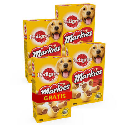 Pedigree Markies Delikatesse 4x500g Shortbread-Kekse mit Markknochen