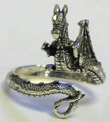 Dragon, adjustable ring - Picture 1 of 1