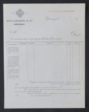 Facture  Vierge  Champagne  GUY LABARDE & Cie    EPERNAY billhead rechnun