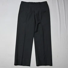 Zanella 35x32 Gray Devon Flat Front Superfine 100% Wool Mens Dress Pants