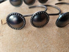 Shower Curtain Hooks Oil Rubbed Bronze,Rustproof 12 showerhooks