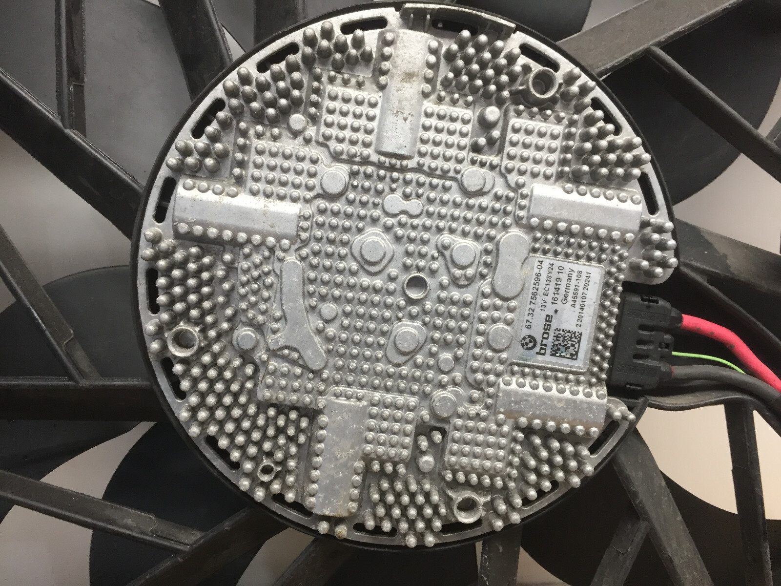 Genuine Used BMW Radiator Cooling Fan X3 F25 35dX 7593846 | eBay