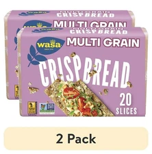 (2 pack) Wasa Multi Grain Crispbread, Multigrain Crackers, Fat Free, 9.7 oz