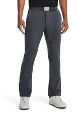 Under Armour Men’s Wicking Golf Flat Front Tech Pants-Pitch Gray-Size 32W 32L