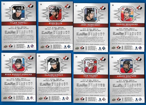 2017-18 TEAM CANADA CANADIAN TIRE, BLACK CANVAS OPC & EXCLUSIVES /100 SEE LIST - Picture 161 of 229
