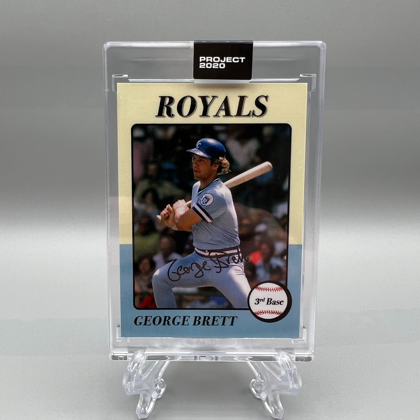 Topps Project 2020 #112 1975 George Brett Oldmanalan Kansas Baseball Card Royals