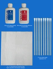 Pinball Machine Playfield Cleaning Kit - Includes Novus Polish & Cleaning Swabs