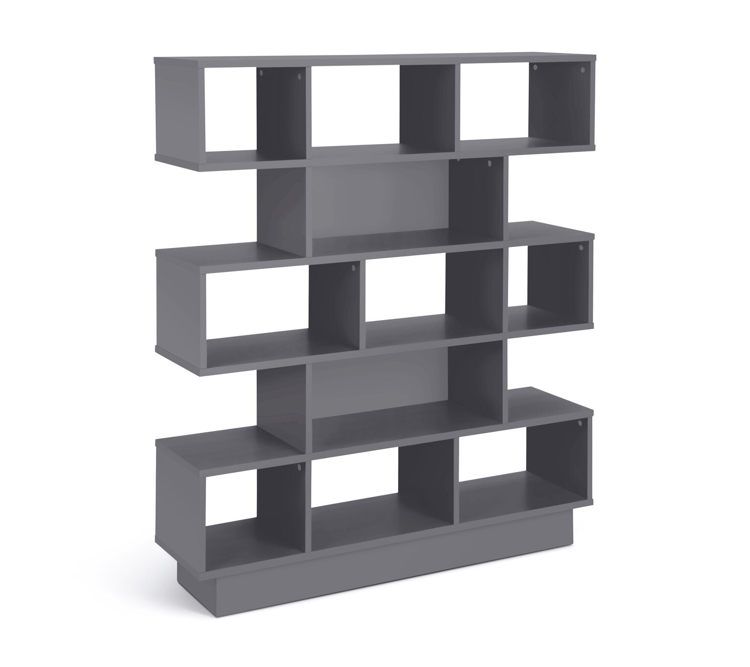 Cubes Wide Bookcase - Grey