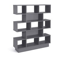 Cubes Wide Bookcase - Grey
