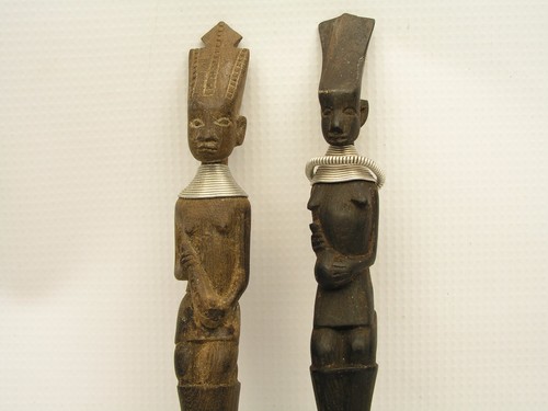Vintage geschnitzte afrikanische Gabel & Löffel - Bild 4 von 4
