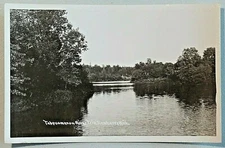 Tahquamenon River Trip Newberry Michigan Tahquamenon Falls RPPC Postcard A342