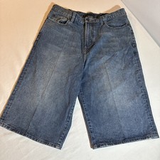 VINTAGE SEAN JOHN Y2K BAGGY MEN'S HIP HOP DENIM SHORTS SIZE 34 NICE